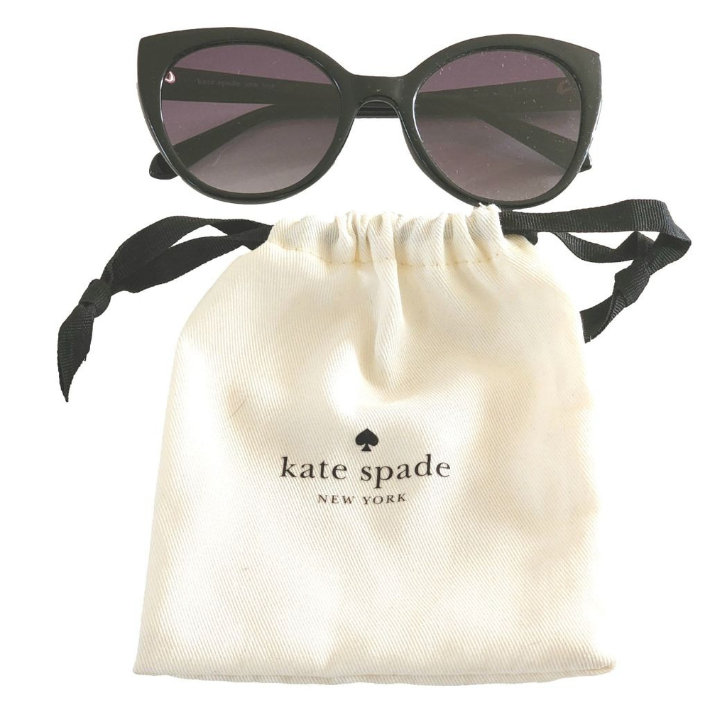 KATE SPADE Samantha Gradient Cat Eye Sunglasses in Black - Picture 2 of 7